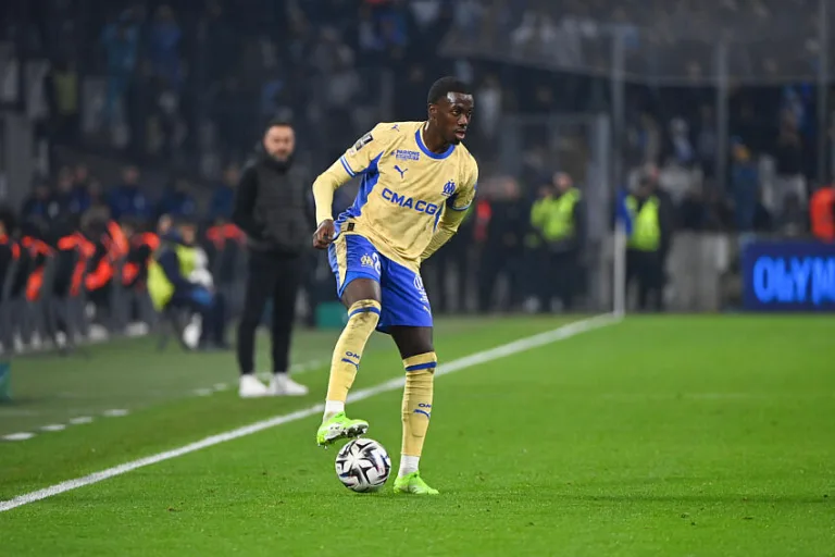 Timothy Weah avec l'OM