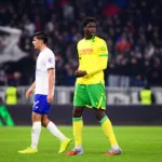 Bahmed Deuff avec le FC Nantes face à l'OL