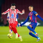 Raphinha lors de Barça / Atlético