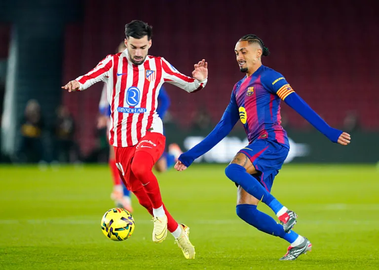 Raphinha lors de Barça / Atlético