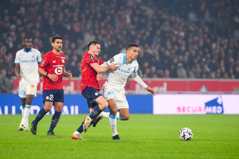 Mason Greenwood avec l'OM contre le LOSC