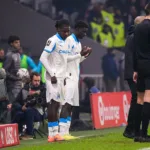 Robinio Vaz et Bakola avec l'OM