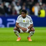 Endrick avec le Real Madrid contre Manchester City