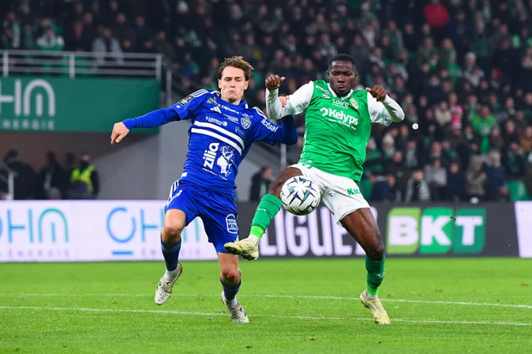 Boakye avec l'ASSE contre Bastia