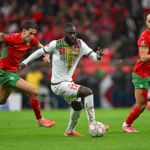 Nayef Aguerd lors de Maroc / Mali